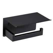 Porta-papel higiênico LANC em aço inoxidável preto fosco Porta-papel higiênico LANC em aço inoxidável preto fosco