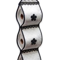 Porta Papel Higiênico Matelado C/ Aplicação e Aviamento Para 3 Rolos