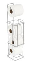 Porta Papel Higienico Metal Capacidade De 4 Rolos De Papel