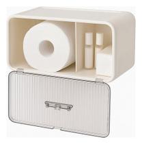 Porta Papel Higienico Nicho Organizador Banheiro Retro Chic Creme Porta Papel Higienico Nicho Organizador Banheiro Retro Chic Creme