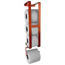 Porta Papel Higiênico Papeleira 4 Rolos Capri De Parede