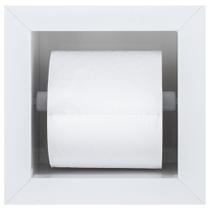 Porta Papel Higiênico/Papeleira Em Porcelanato Polido (Branco)