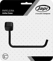 Porta Papel Higiênico Papeleira Quadrada Preto Fosco Casa Porta Papel Higiênico Papeleira Quadrada Preto Fosco Casa