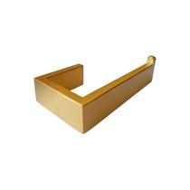 Porta Papel Higiênico Papeleiro Quadrado Inox Dourado Fosco Porta Papel Higiênico Papeleiro Quadrado Inox Dourado Fosco