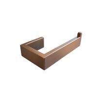 Porta Papel Higiênico Papeleiro Quadrado Inox Rose Gold Fosco Porta Papel Higiênico Papeleiro Quadrado Inox Rose Gold Fosco