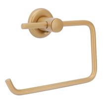 Porta Papel Higiênico Parede Banheiro Metal Gold/Dourado