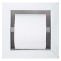 Porta Papel Higiênico/Prateleira Em Porcelanato Polido (Carrara)