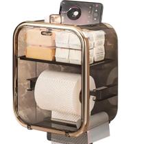 Porta Papel Higiênico Premium com Fixação Sem Furo Design Moderno
