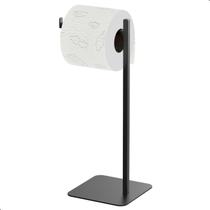 Porta Papel Higiênico Preto - Aço Inox - Antiferrugem - 35cm Porta Papel Higiênico Preto - Aço Inox - Antiferrugem - 35cm