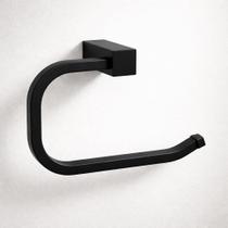 Porta Papel Higiênico Preto Fosco Design Moderno e Acabamento Premium para Banheiros WESTING by BSMIX