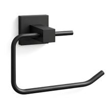 Porta Papel Higiênico Preto Fosco Design Moderno e Acabamento Premium para Banheiros WESTING by BSMIX