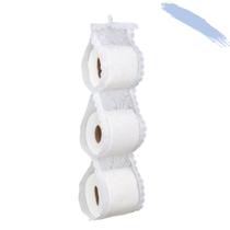 Porta Papel Higiênico Renda para 3 Rolos