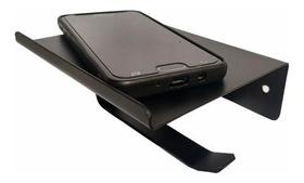 Porta Papel Higiênico Styleblack Preto Fosco Dupla Fixação