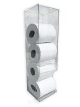 Porta Papel Higiênico Suporte Em Acrílico para 5 Rolos Dispenser Banheiro Organizador Caixa Lavabo Moderno Decorativo Decoração