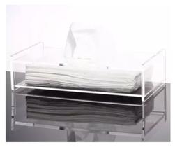 Porta Papel Lenço Umedecido Acrílico 25x12x15 Transparente