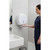 Porta Papel Rolão 500m Branco: Praticidade e Economia no Ban Porta Papel Rolão 500m Branco: Praticidade e Economia no Ban