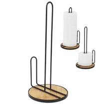Porta Papel Toalha Base Em Madeira Suporte de Papel - Hauskraft Porta Papel Toalha Base Em Madeira Suporte de Papel - Hauskraft