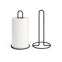 Porta papel toalha black 28x13,5cm de mesa aramado preto