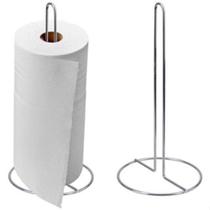 Porta papel toalha de inox grande flor para mesa vertical