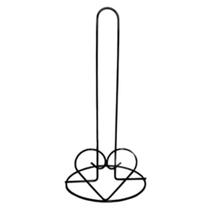 Porta papel toalha de inox preto decorativo com coração para mesa de cozinha Porta papel toalha de inox preto decorativo com coração para mesa de cozinha