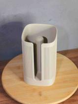 Porta Papel Toalha De Mesa Vertical Canelado Moderno Organizador De Cozinha Premium