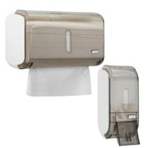 Porta Papel Toalha E Saboneteira Liquido Dispenser Banheiro -