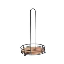 Porta Papel Toalha Ferro Aramado Preto Liga MEK 16x32cm Porta Papel Toalha Ferro Aramado Preto Liga MEK 16x32cm