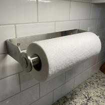 Porta Papel Toalha Inox 304 Escovado Kitchen Lar Com Parafusos e Buchas