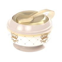 Porta Papinha Com Amassador Arco-Íris / Bailarina / Petit Menina 300ml - Plasútil