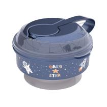 Porta Papinha Com Amassador Bichinhos / Carrinhos / Dinossauros Meninos 300ml Baby Plasútil Cor:ASTRONAUTA Porta Papinha Com Amassador Bichinhos / Carrinhos / Dinossauros Meninos 300ml Baby Plasútil Cor:ASTRONAUTA
