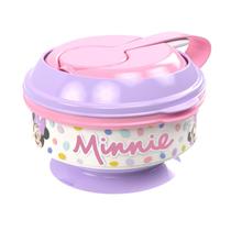 Porta Papinha Com Amassador Mickey E Minnie 300ml - Plasútil
