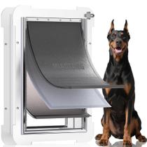 Porta para cães MIAOTONG 3-Flap Never Rust, extra grande para 100 kg Porta para cães MIAOTONG 3-Flap Never Rust, extra grande para 100 kg