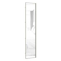 Porta para Closet com Espelho Individual 50cm com Puxador Perfil Inox Luciane Móveis