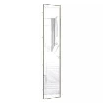 Porta para Closet com Espelho Individual 50cm com Puxador Perfil Inox Luciane Móveis