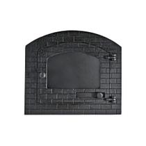 Porta para Forno a Lenha Ferro Fundido Igloo com Vidro 31,5x37,5cm Libaneza Porta para Forno a Lenha Ferro Fundido Igloo com Vidro 31,5x37,5cm Libaneza