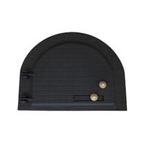 Porta para Forno a Lenha Igloo 52x42cm em Ferro Preto Rig Fundidos Porta para Forno a Lenha Igloo 52x42cm em Ferro Preto Rig Fundidos