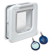Porta para Gatos Cat Mate Elite I.D com Temporizador e Disco Branco Porta para Gatos Cat Mate Elite I.D com Temporizador e Disco Branco