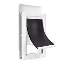 Porta para pets ajustável de plástico para cão e gato, tamanho médio Porta para pets ajustável de plástico para cão e gato, tamanho médio