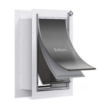Porta para Pets Baboni com 3 Abas - Aço Resistente para Animais de até 100 Libras Porta para Pets Baboni com 3 Abas - Aço Resistente para Animais de até 100 Libras