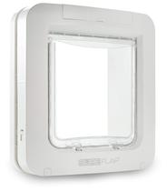 Porta para Pets SureFlap com Entrada por Microchip Branco 17x18cm Porta para Pets SureFlap com Entrada por Microchip Branco 17x18cm