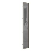 Porta Para Roupeiro Canto Diagonal 40cm Inox Com Inox Prata