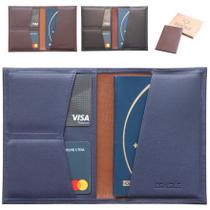 Porta Passaporte Capa Viagem Masculina Feminina Mala Case Couro Legítimo Marca BRASILE