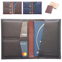 Porta Passaporte Capa Viagem Masculina Feminina Mala Case Couro Legítimo Marca BRASILE