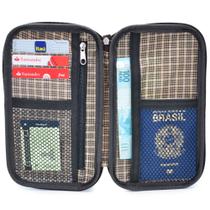 Porta Passaporte Documentos Carteira Viagem Dinheiro Cartão Feminino e Masculino /JP44 Porta Passaporte Documentos Carteira Viagem Dinheiro Cartão Feminino e Masculino /JP44