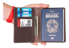 Porta Passaporte Documentos/cartões/cédulas Couro Legítimo Porta Passaporte Documentos/cartões/cédulas Couro Legítimo