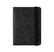 Porta passaporte em PU com elástico Porta passaporte em PU com elástico