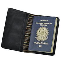 Porta Passaporte GO em Couro Galvani