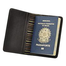 Porta Passaporte GO em Couro Galvani