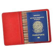 Porta Passaporte GO em Couro Galvani