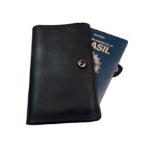 Porta Passaporte RMarqCollection Material Couro porta documentos e cartões